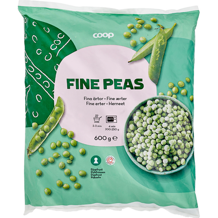 Coop Fine Ærter 600 g