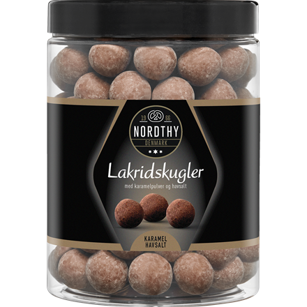 Nordthy Lakridskugler Karamel/Havsalt 600 g