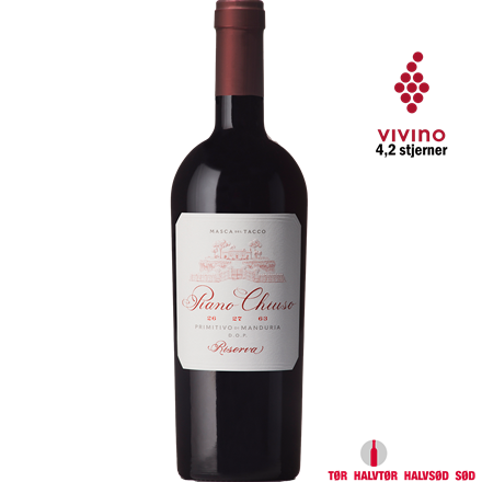 Masca Del Tacco Piano Chiuso Primitivo Di Manduria Riserva 0,75l 
