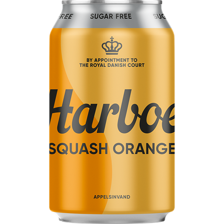Harboe Squash Orange Sugarfree 24x0,33l