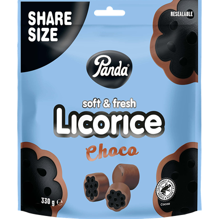 Panda Soft & Fresh Licorice Choco 330 g