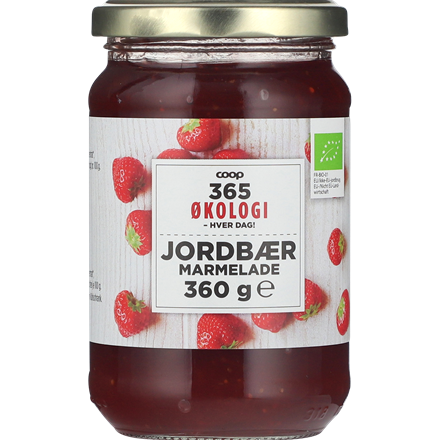 365 Økologi Jordbærmarmelade 360 g