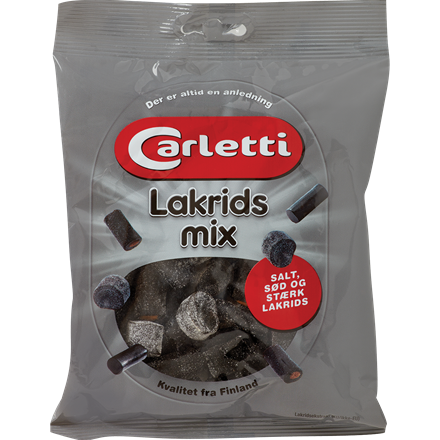 Carletti Finsk Lakrids Mix 330 g