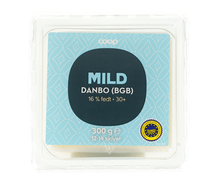 Coop Mild +30 Danbo Skiveost 16 % 300 g