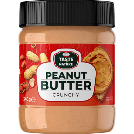 Taste of Nature Peanutbutter Crunchy 340 g