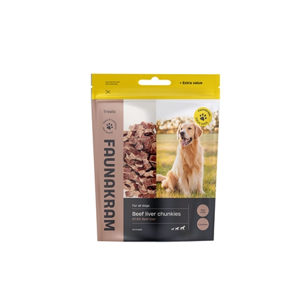 Faunakram Value Pack Beef/Liver Chunkies 300 g