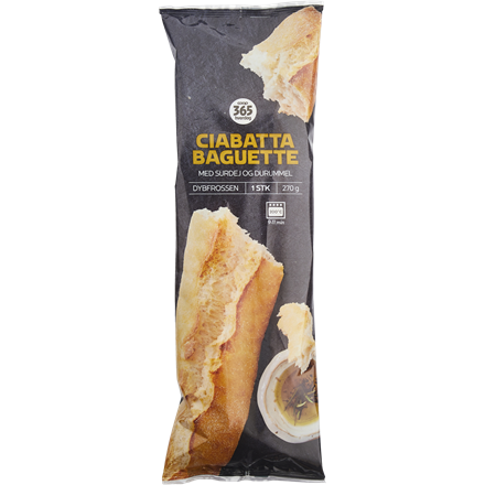 365 Hverdag Ciabatta Baguette 270 g