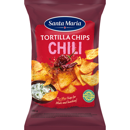 Santa Maria Tortilla Chips Chili 185 g