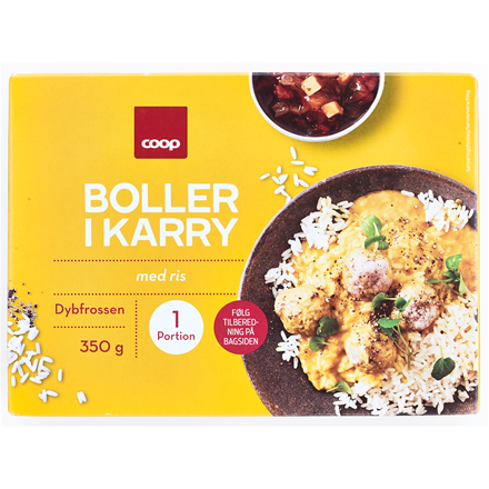 Coop Boller i Karry 350 g