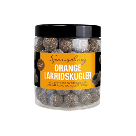 Spangsberg Lakridskugler Orange 450 g