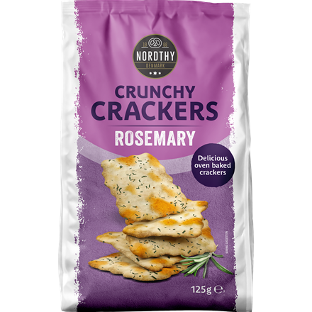 Nordthy Crunchy Crackers Rosmarin 125 g