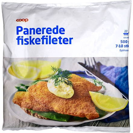 Panerede Fiskefilet 500g