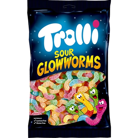 Trolli Sour Glowworms 1 kg