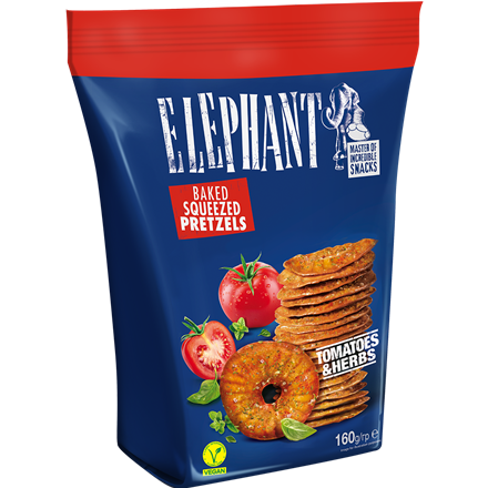 Elephant Pretzels Tomatoes & Herbs 160 g