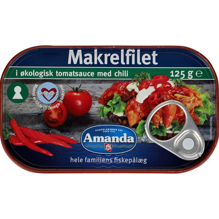 Amanda Makrel i Tomat med Chili 125 g