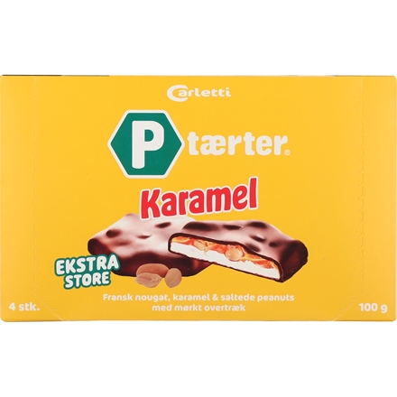 Carletti P-Tærter Karamel 4-pak 100g