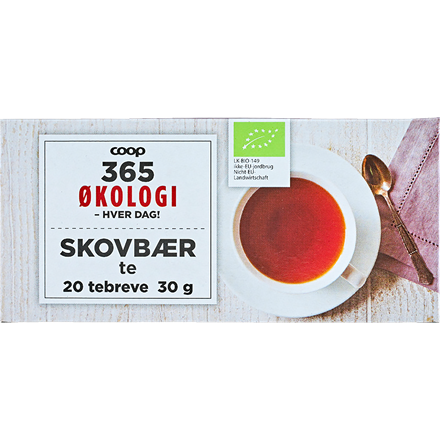 365 Økologi Skovbær Tebreve 30 g