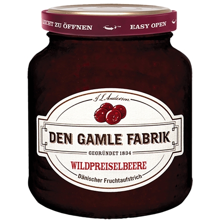 Den Gamle Fabrik Vilde Tranebær Marmelade 380g