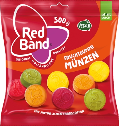 Red Band Fruchtgummi Münzen 500 g