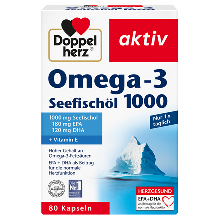 DH Omega-3 Seefischoel 1000mg 80 Kps.