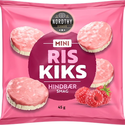 Nordthy Mini Riskiks Hindbær 45 g