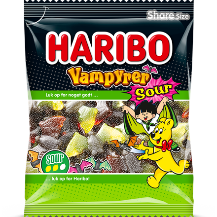 Haribo Vampyrer Sour 375 g