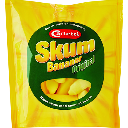 Carletti Skum Bananer Original 130 g