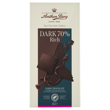 Anthon Berg Fine Chocolate Dark 70% 80 g