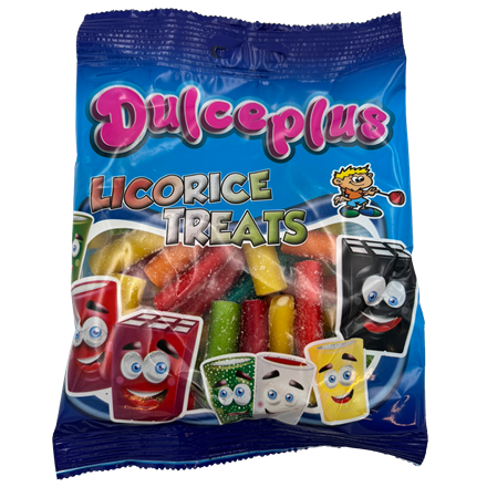 Dulceplus Mini Sour Filled Pencils Assorted 100g
