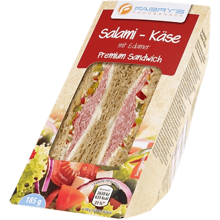 Fabrys Sandwich Salami & Ost 185 g