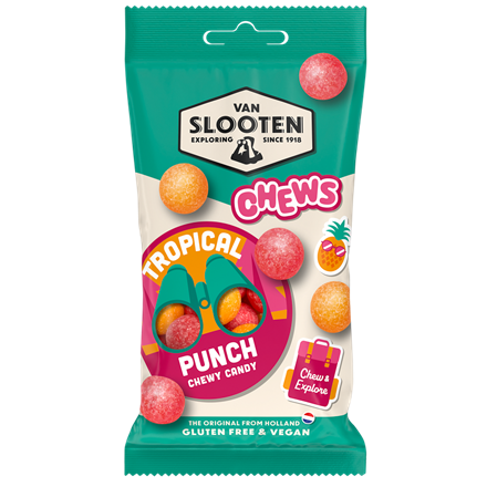 Van Slooten Chews Tropical 60 g