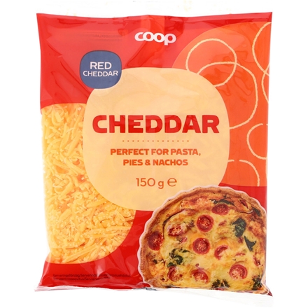 Coop Revet Cheddar Rød 150 g