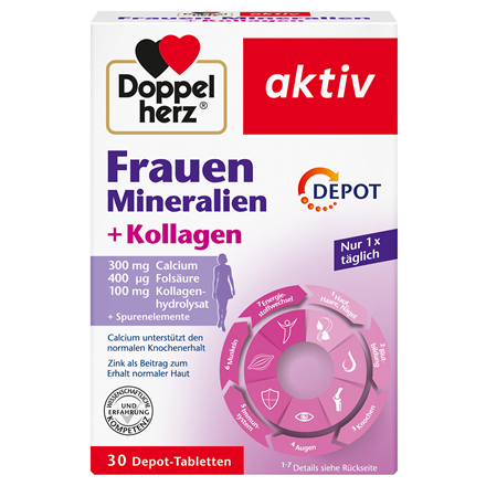 DH Frauen Mineralien + Kollagen Depot 30 Tbl.