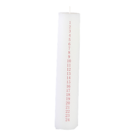 Calendar candles w. numbers 1-24