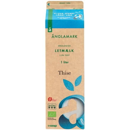 Øko Änglamark Letmælk 1l