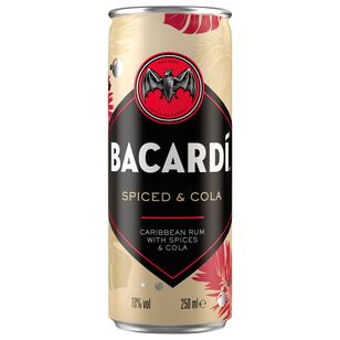 Bacardi Spiced 10% 0,25 l + pant