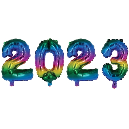 Folieballoner 2023 Rainbow