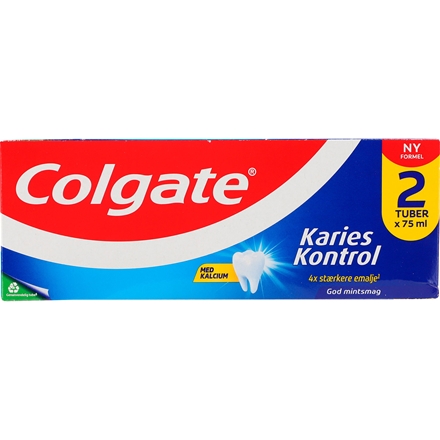 Colgate Tandpasta Karies Kontrol 2x75 ml