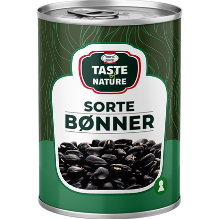 Taste of Nature Sorte Bønner 400 g