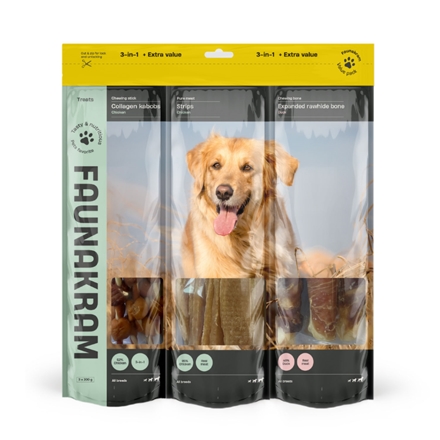 Faunakram 3in1 Dog MEGA PACK 600 g V4