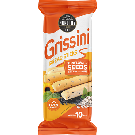 Nordthy Grissini med solsikkekerner & sesam 60g 