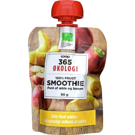 365 Økologi Smoothie Æble/Banan 90 g