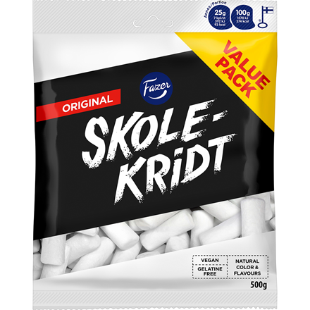 Fazer Skolekridt 500 g