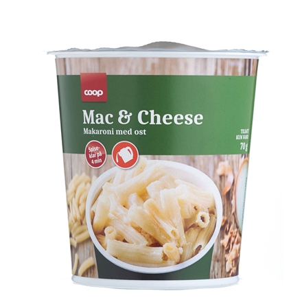 Coop Snackcup Mac & Cheese 70 g