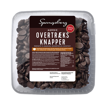 Spangsberg Overtræksknapper Mørk 750g