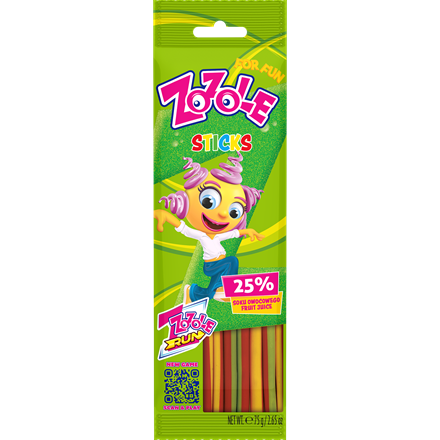 Zozole Sticks Jellies 75g