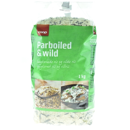 Coop Parboiled & Vilde Ris 1 kg