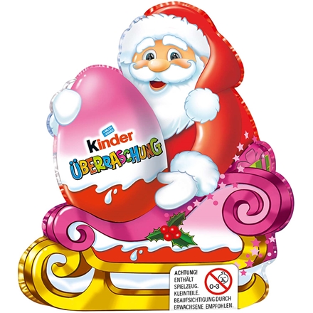 Ferrero Kinder Julemand med Kinderæg Rosa 75 g