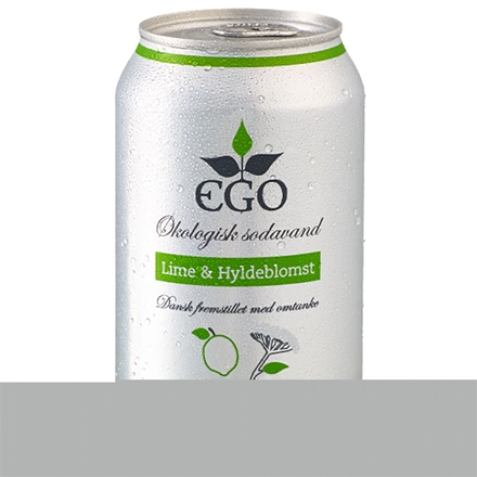 EGO Øko Sodavand Lime & Hyldeblomst 24x0,33 l