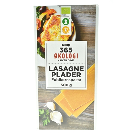 365 Økologi Lasagneplader 500 g